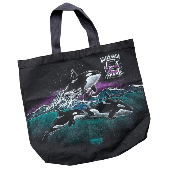 San Segal Sportswear Sea World Killer Whale Shamu Tote - Picture 2 of 8